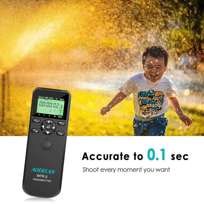 AODELAN Camera Intervalometer Wireless Shutter Release Timer Remote Control for Sony a6400, a7III, a9, a77, a99, A7, A7 II, A7R IV, A7R II,A7RIII, a77II, a6500, a6300; Replace RM-L1AM and RM-SPR1 - Image 4